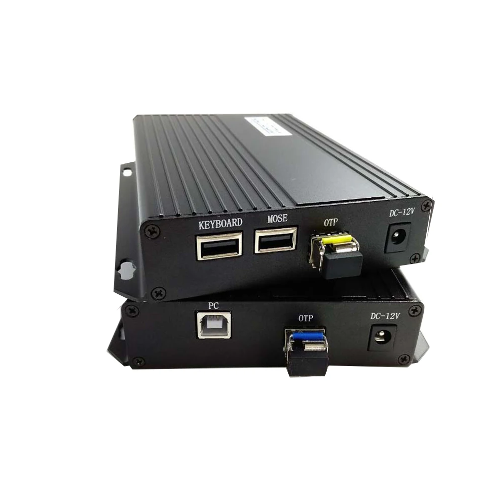 

1080P uncompressed DVI forward video+USB ports KM fiber optical converter