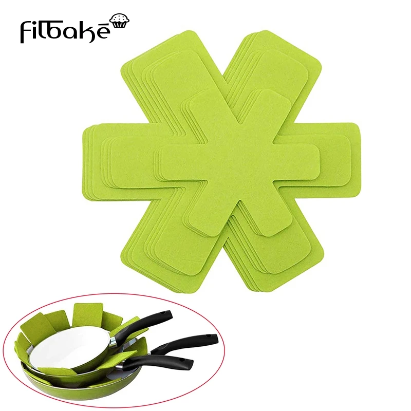 Filbake 6 шт. коврики для кастрюль протектор разделитель коврик стола премиум класса