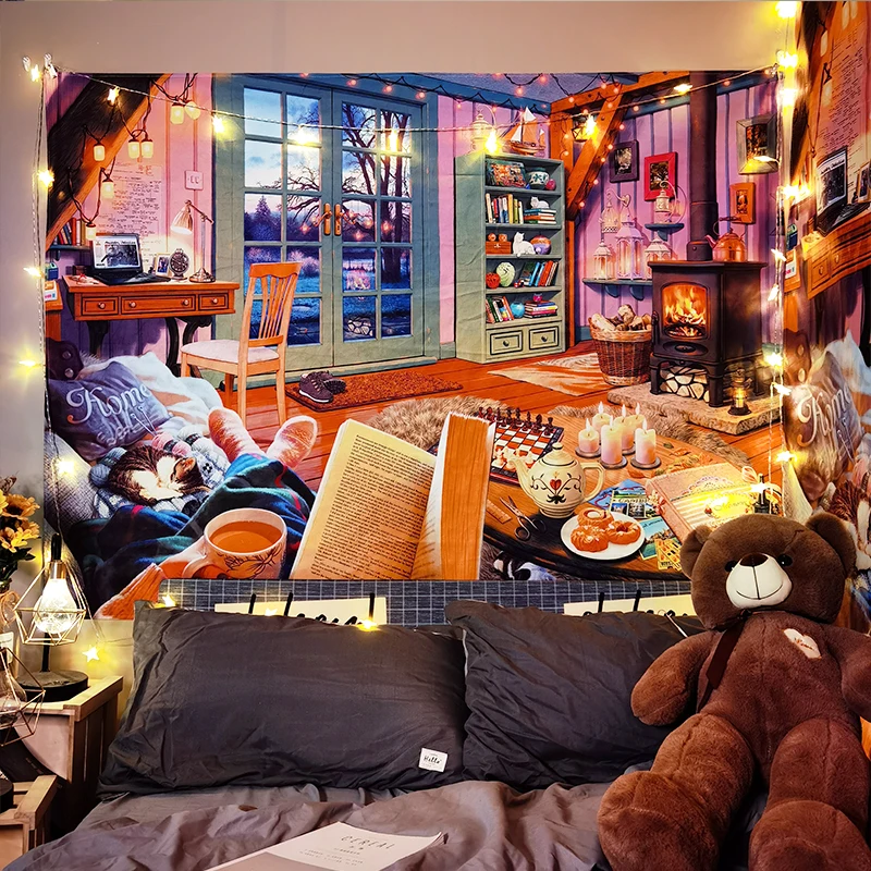 

2021 новый большой гобелен теплые Спальня настенный Общагу гобелены искусство украшения дома Настенный декор в Стиле Йоги