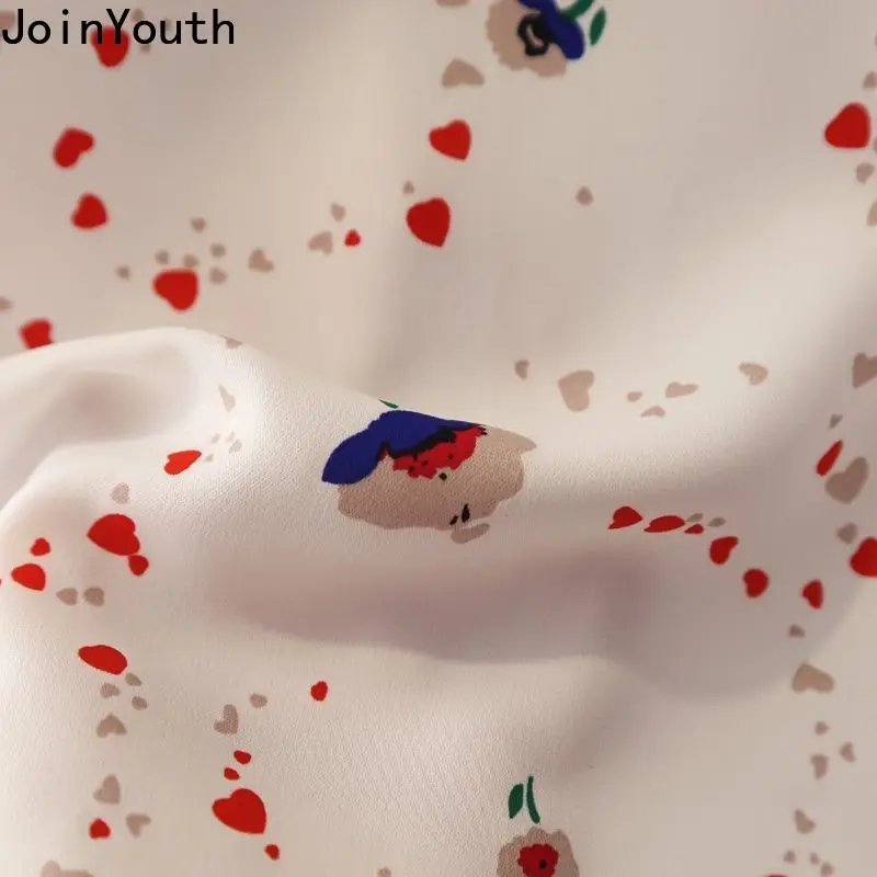 Joinyouth женский укороченный топ с принтом сердца летняя новая Корейская одежда