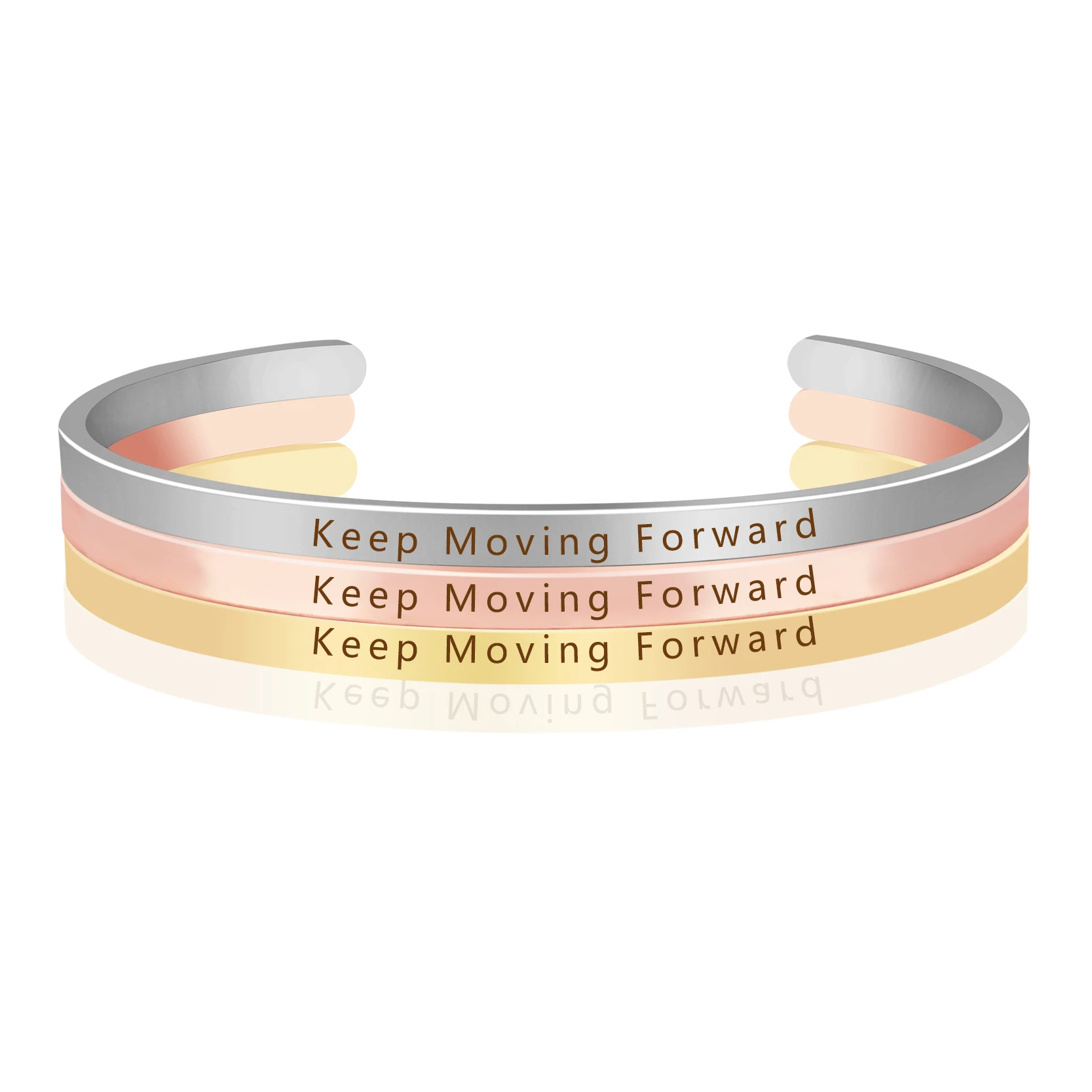 Вдохновляющие цитаты ручной штамповки манжета браслет с мантрой для мужчин и