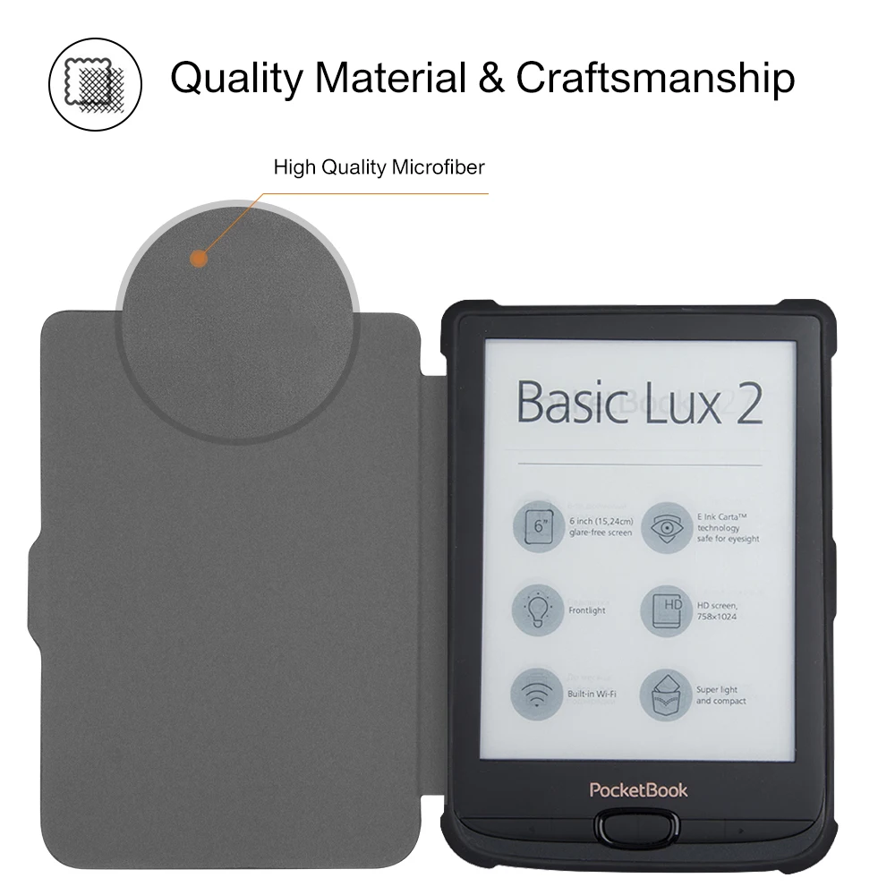 Чехол Shy Bear для Pocketbook 616/627/632 6 дюймов чехол ноутбука Lux4 Touch hd3 Basic Lux2 защитный из ТПУ +