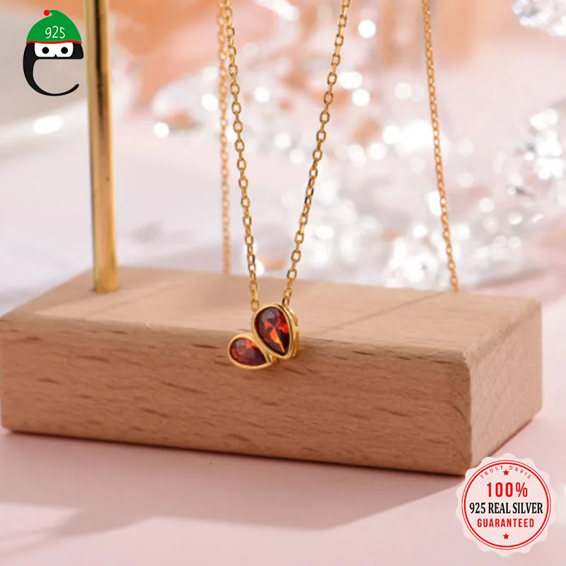 

Женское ожерелье из серебра 925 пробы с кулоном в виде сердца