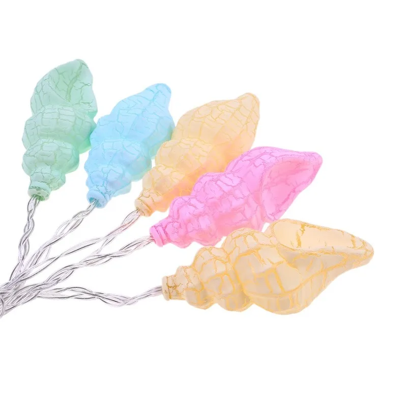 10 LED Conch - Shaped Crack Lamp String Romantic Room Wedding Decoration Night Light Lights Decor | Лампы и освещение