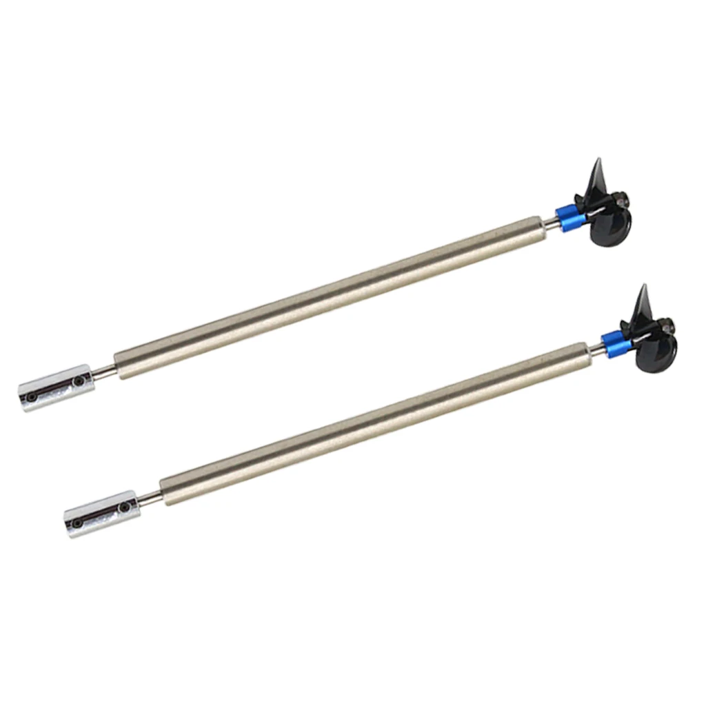 

2x RC Boat Parts Shaft Kit 4mm Shaft+Sleeve+ Propeller+ Universal Joint DIY Accs