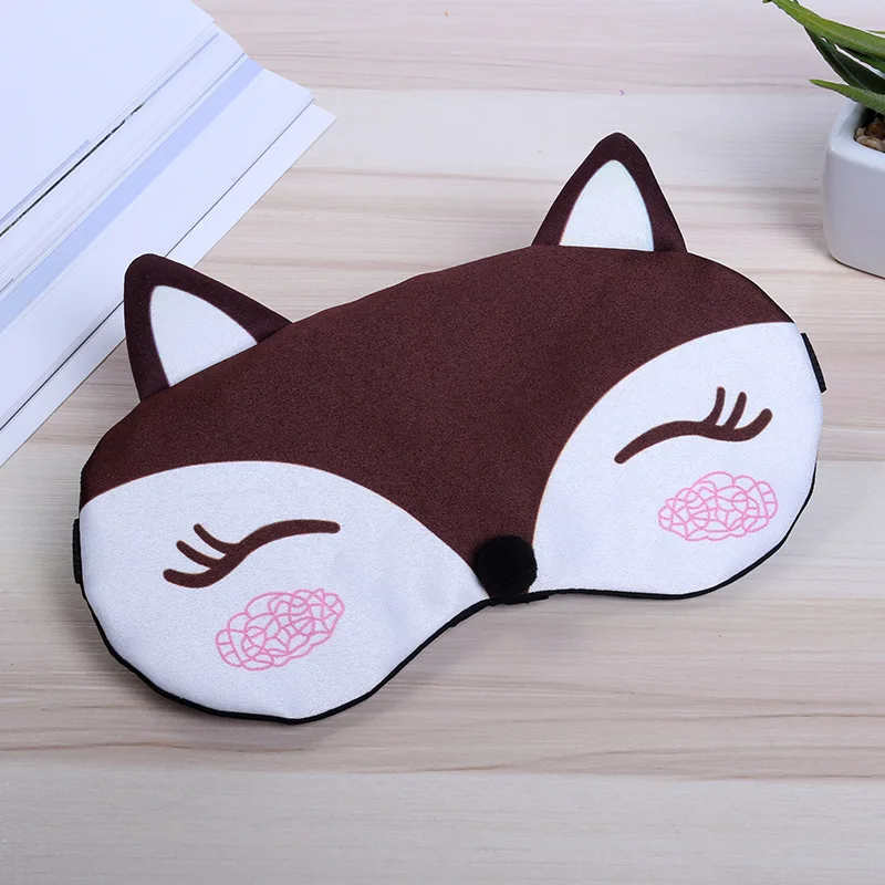 Маска для глаз сна хлопковая маска с лисой милый чехол путешествий повязка