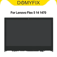 14 inch for lenovo flex 5 1470 lcd touch screen assembly with bezel fhd 1920x1080 b140han04 2