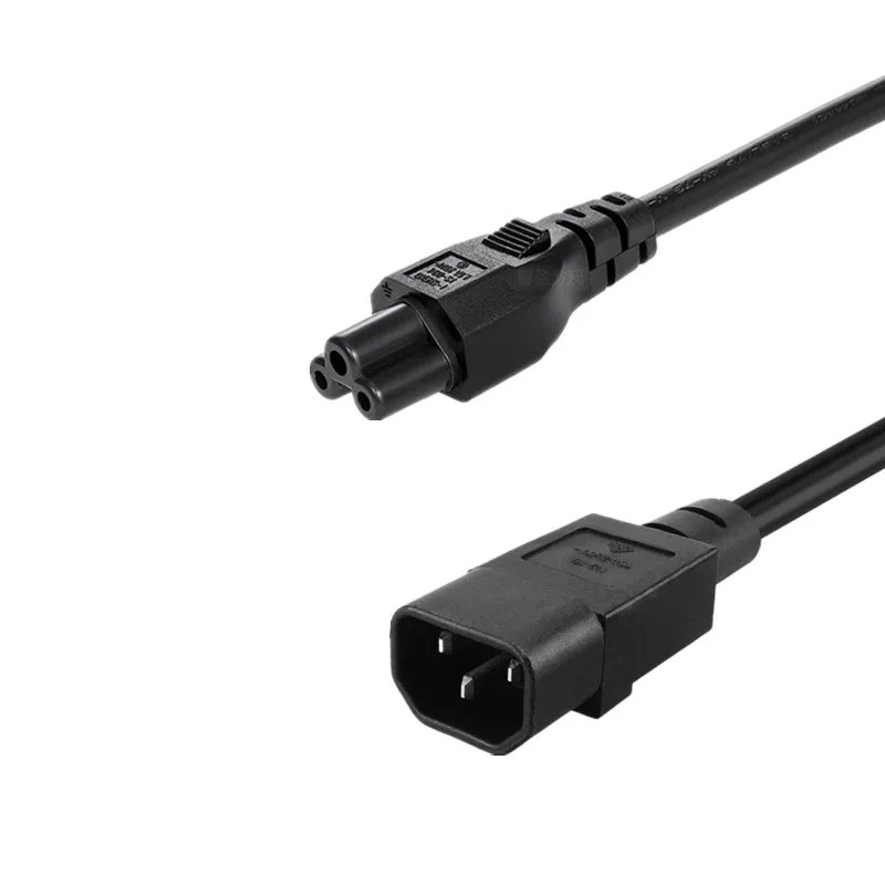 50 см длина IEC 320 C14 штекер к C5 гнездовой Адаптерный кабель 3 штырьковый PDU