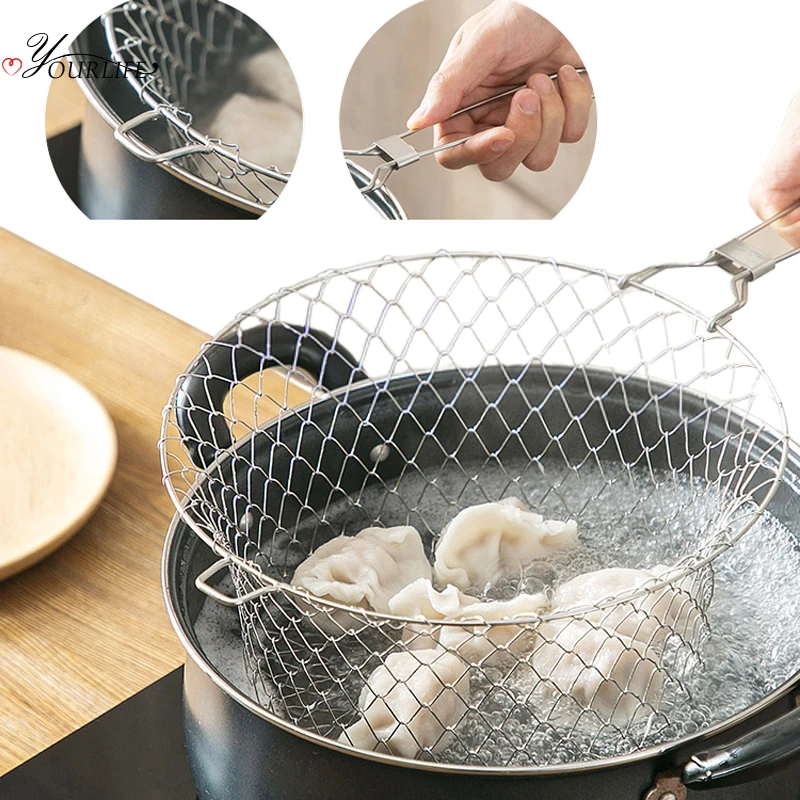 Складной сетчатый фильтр OYOURLIFE для кухни жареной еды корзины кухонные гаджеты |