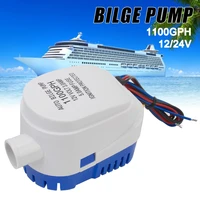 small volume auto submersible electric water pumps 1100gph automatic boat bilge pump with float switch boat water exhaust pump