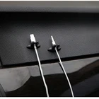8 шт. автомобильный провод, usb-кабель, держатель, зажим для галстука, фиксатор для наушников, органайзер, многофункциональная навигация, Черный Автомобильный зажим для зарядки