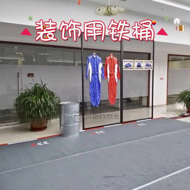 Красная Декоративная Металлическая бочка 200 л кг | Дом и сад