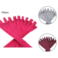 100pcs coil zippers smooth invisible nylon tailor high quality sewing crafts supplies zippers notions for home dropshipping 2021