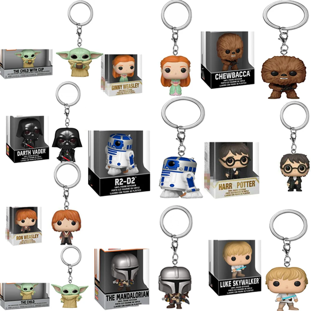 Аниме Star The Child Yodas R2-D2 Ron Darth брелок Вейдер экшн-фигурки коллекционные модели