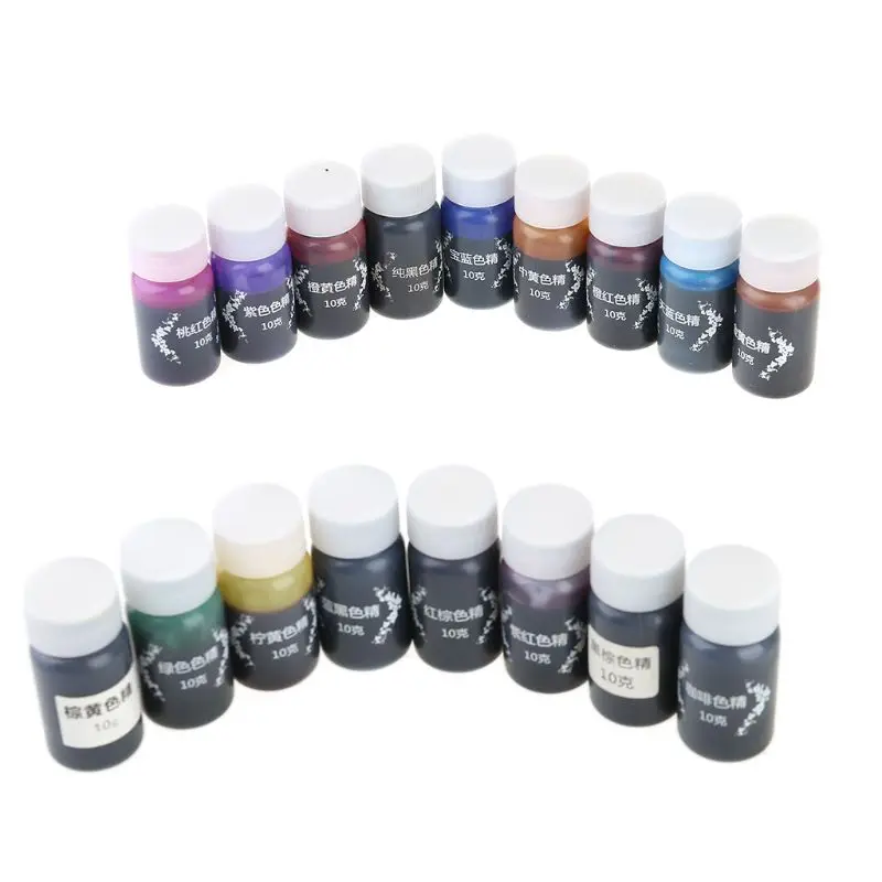 

2021 New 17 Pcs/Set Resin Drop Glue High Concentration Transparent Color Paste Pigment
