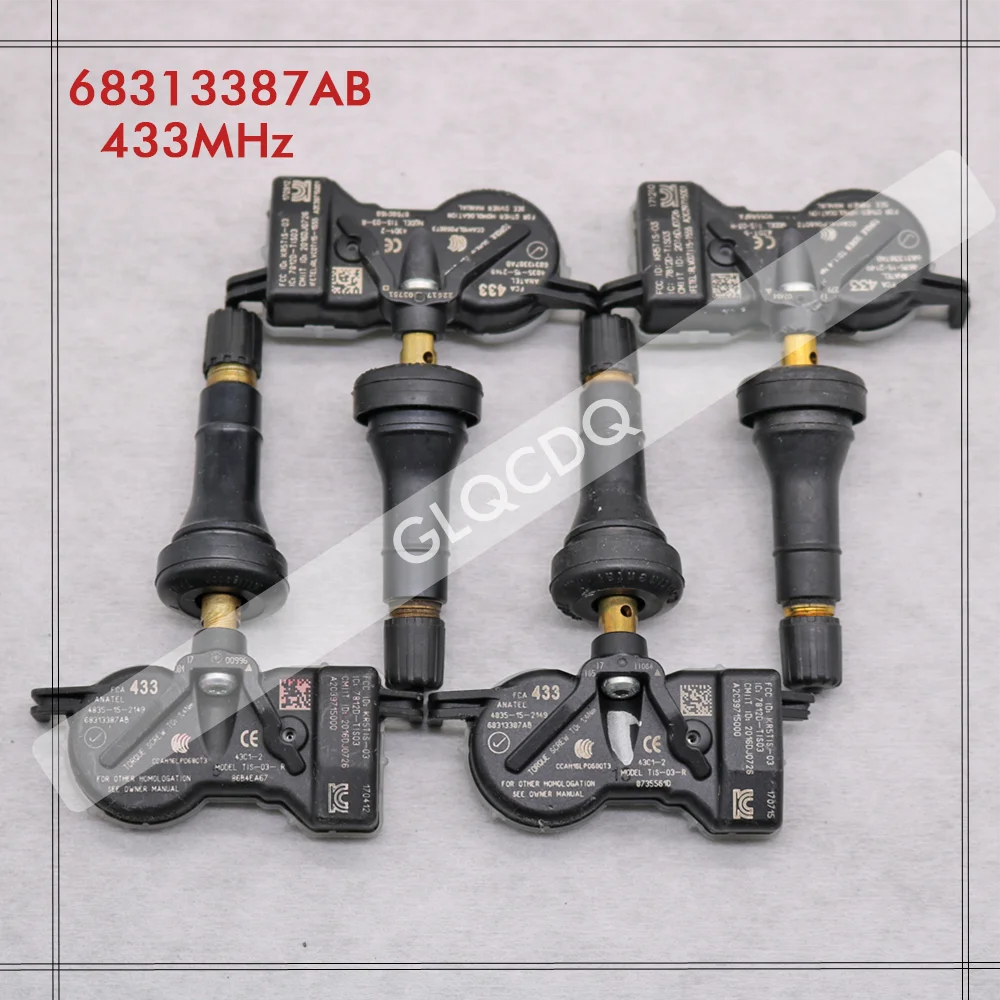 Для 2018-2024 JEEP COMPASS TPMS 433 МГц датчик давления в шинах 68313387AB | Автомобили и мотоциклы