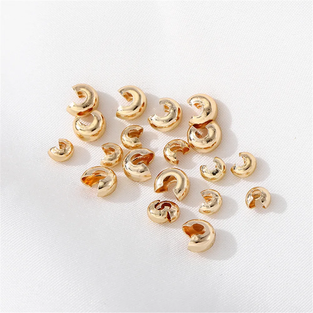 

14K light gold bag thread buckle crescent buckle C buckle end buckle DIY hand made bracelet necklace accessories material