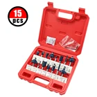 Набор фрез для деревообработки, 1215 шт., 14 дюйма, с пластиковым чехлом