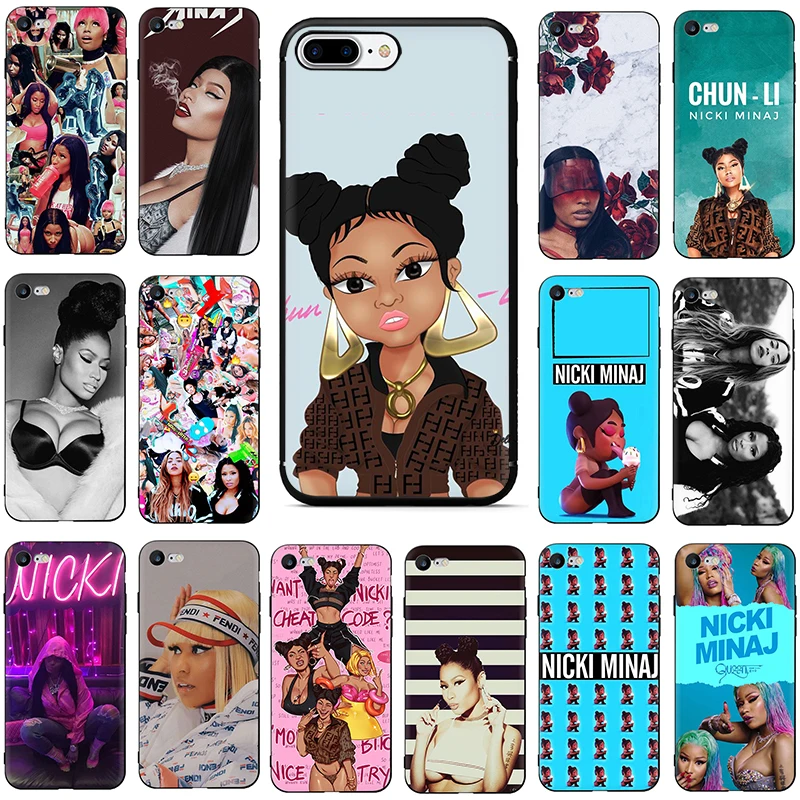 Nicki Minaj Soft TPU Silicone phone cover case for iphone 6 6s 7 8 plus X XR XS Max | Mobile Phone Cases &amp Covers