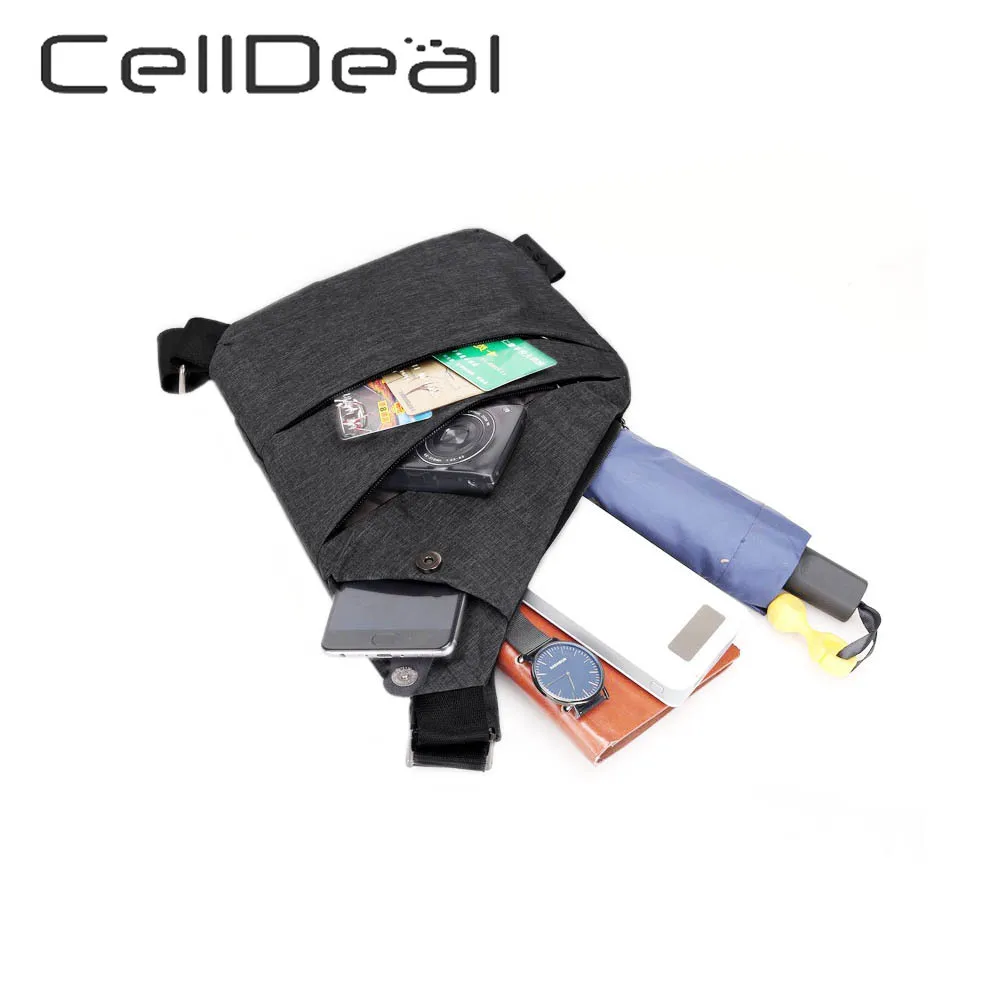 Мужская сумка через плечо с индивидуальным карманом водонепроницаемая