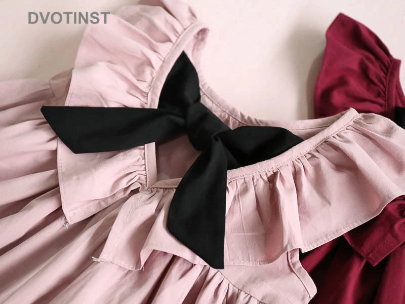 

Baby Girls Clothes Kids Summer Sleeveless Dress Doll Collar Back Bow-Knot Children's Dresses Little Girl Infant Clothing Costume