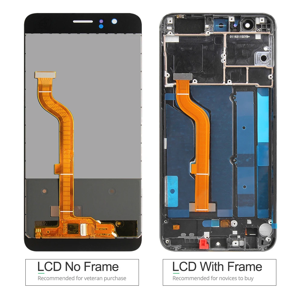 5," дисплей для huawei Honor 8 lcd сенсорный экран с рамкой Замена для huawei Honor 8 дисплей Frd-L09 lcd