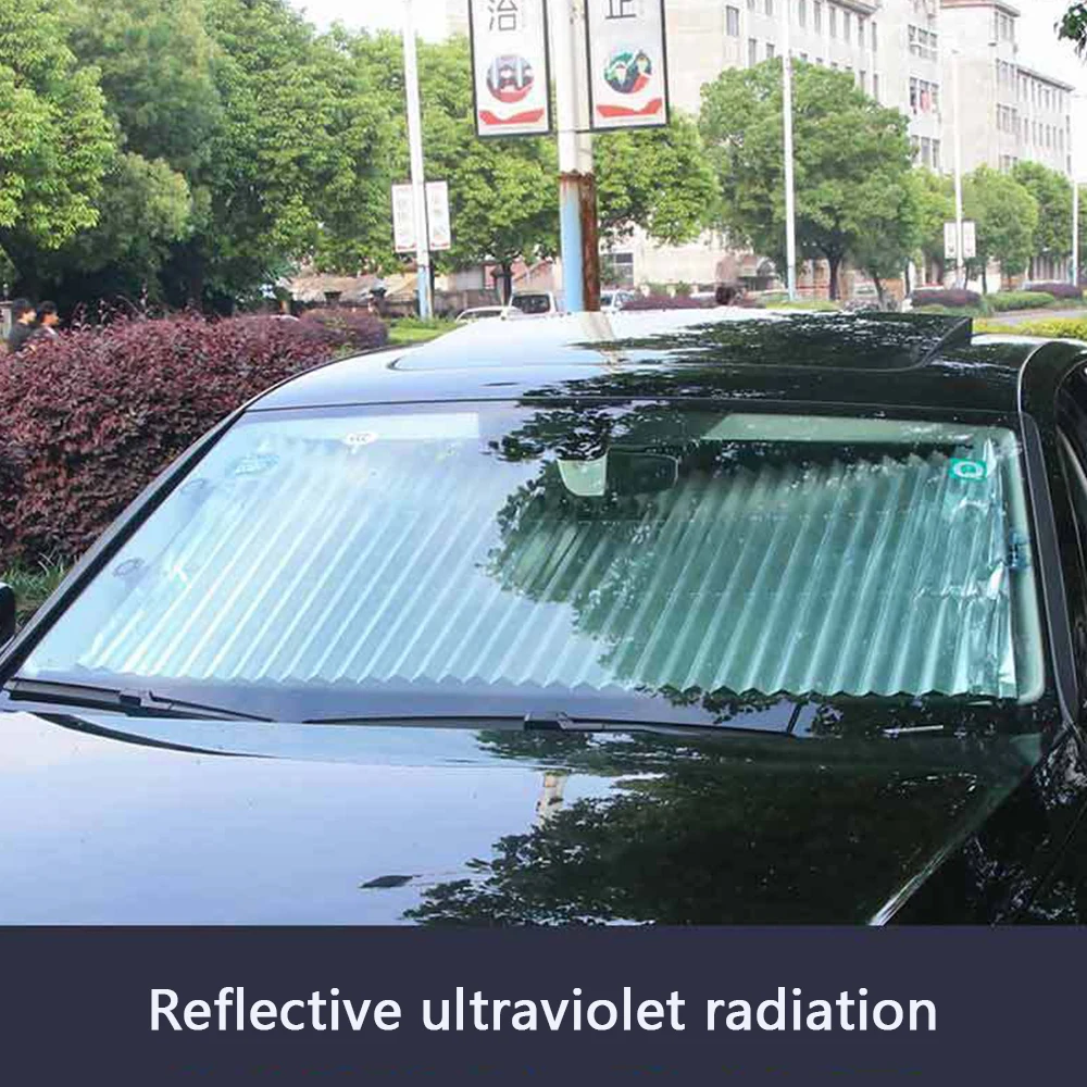 

Universal Adjustable Car Window Sunshade Folding Windshield Sunshade Cover Shield Curtain Auto Sunshade Block Anti-UV Sun Visor
