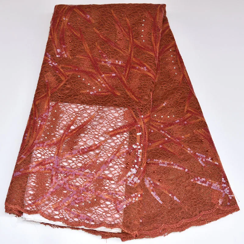 Кружевная ткань с блестками и вышивкой африканская французская органза