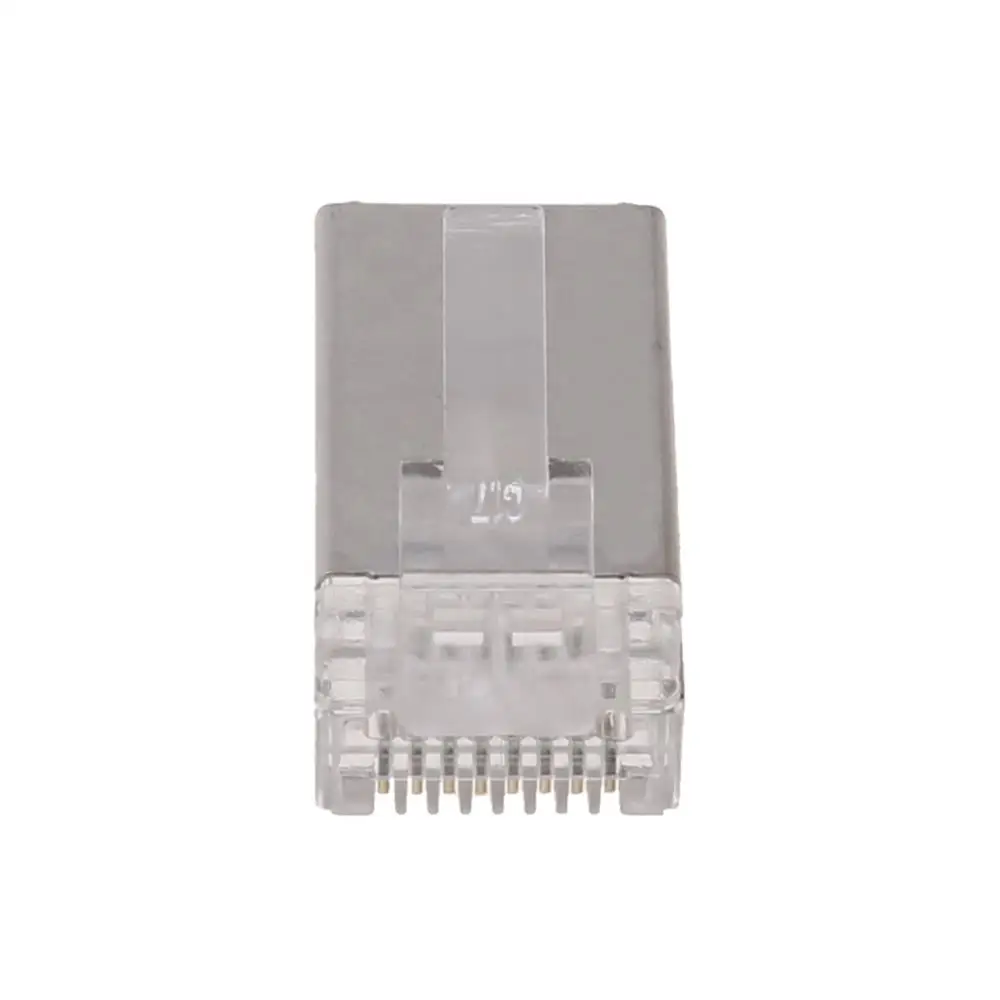 100 шт. Cat6 8-Pin RJ45 8P8C экранированный многожильный обжимной модульный разъем-L059 Новый