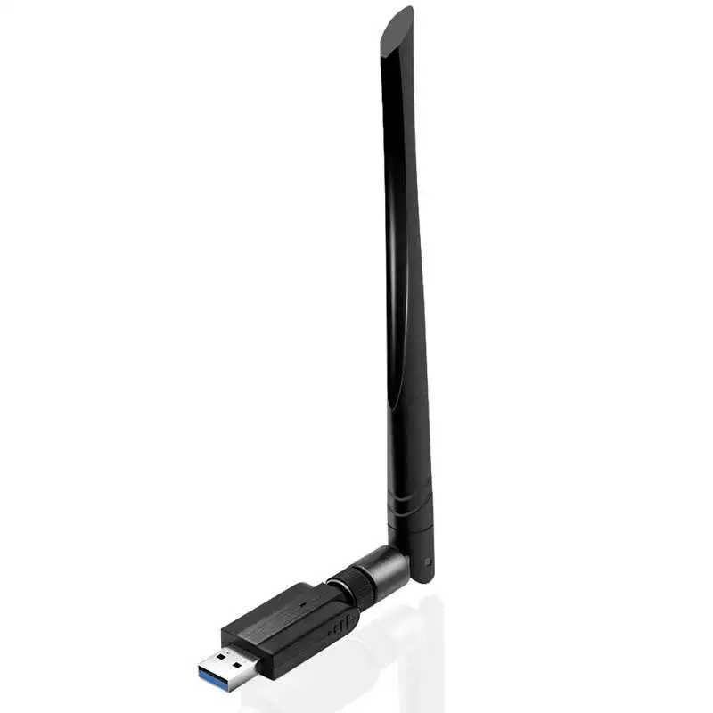 

Акция-Usb 3,0 Wifi адаптер Ac 1200 Мбит/с 5G/2,4G двухдиапазонный Wifi ключ беспроводной сетевой адаптер с 5Dbi высокой усиленной антенной