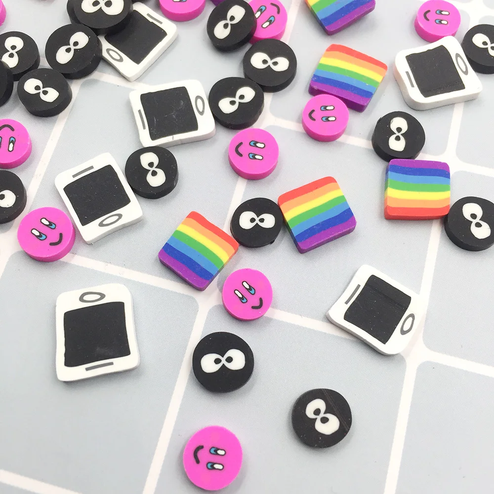 100 г радужная мультяшная полимерная глина полировальная для рукоделия имитация