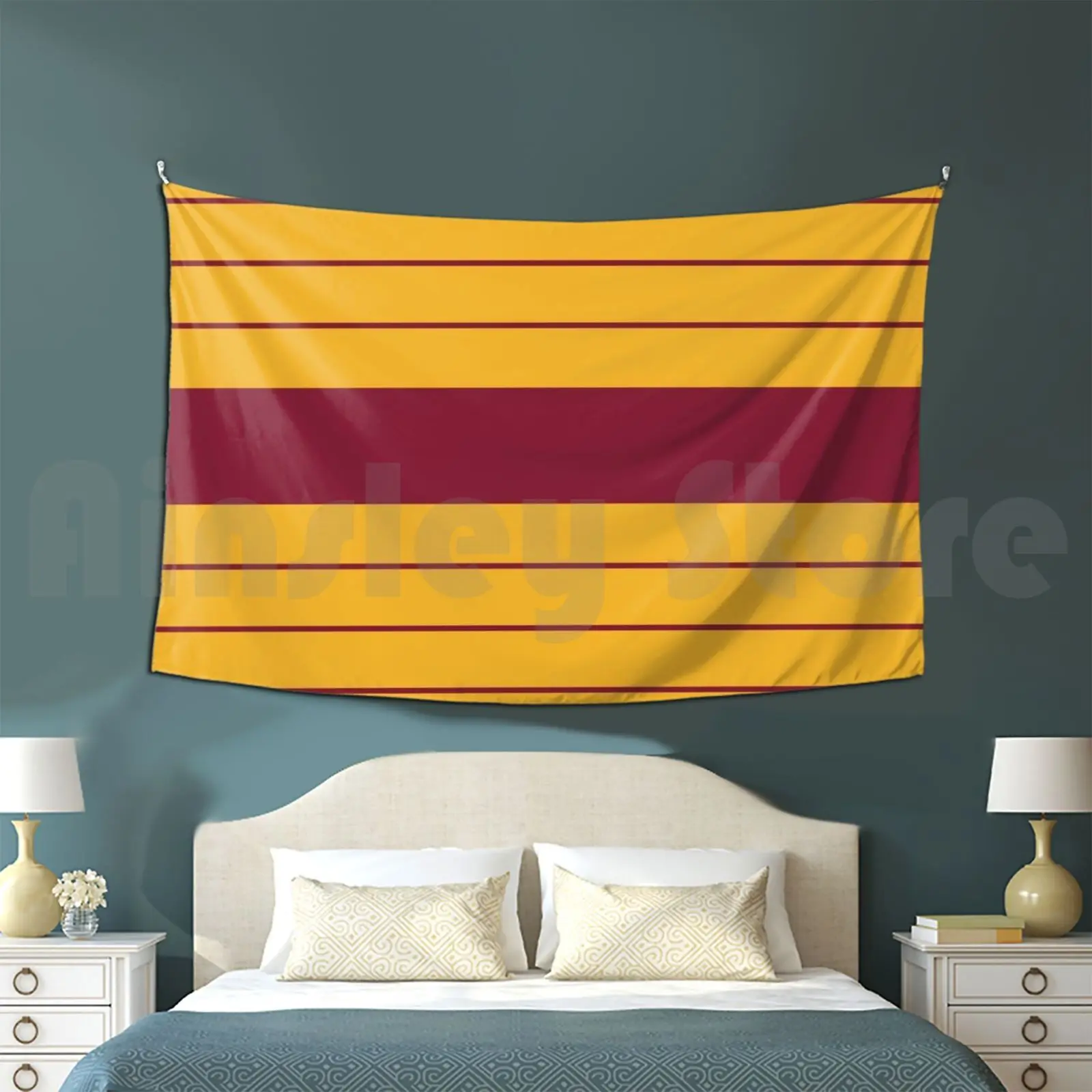 

Claret Amber Bars Home 2019-20 Tapestry Living Room Bedroom 1941 Well Steelmen Dossers Fir Park