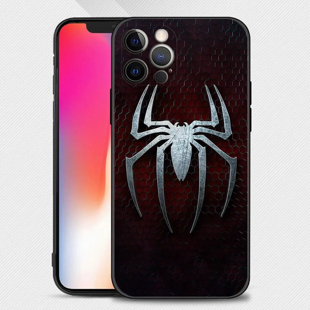 Силиконовый чехол для телефона iPhone 14 13 12 11 Pro Max Mini XS X XR 7 8 6 6S Plus тонкий Marvel