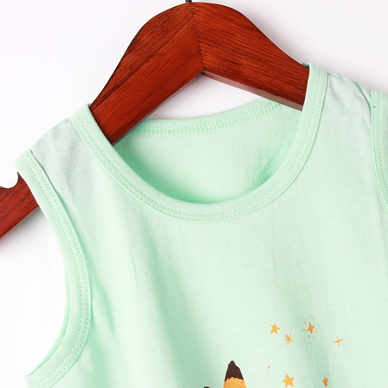 НОВЫЕ комплекты летней детской одежды модные с принтом лисы и кролика для