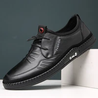black white leather sneakers men loafers walking shoes high quality waterproof sneakers shoes men casual comfort shoes for men