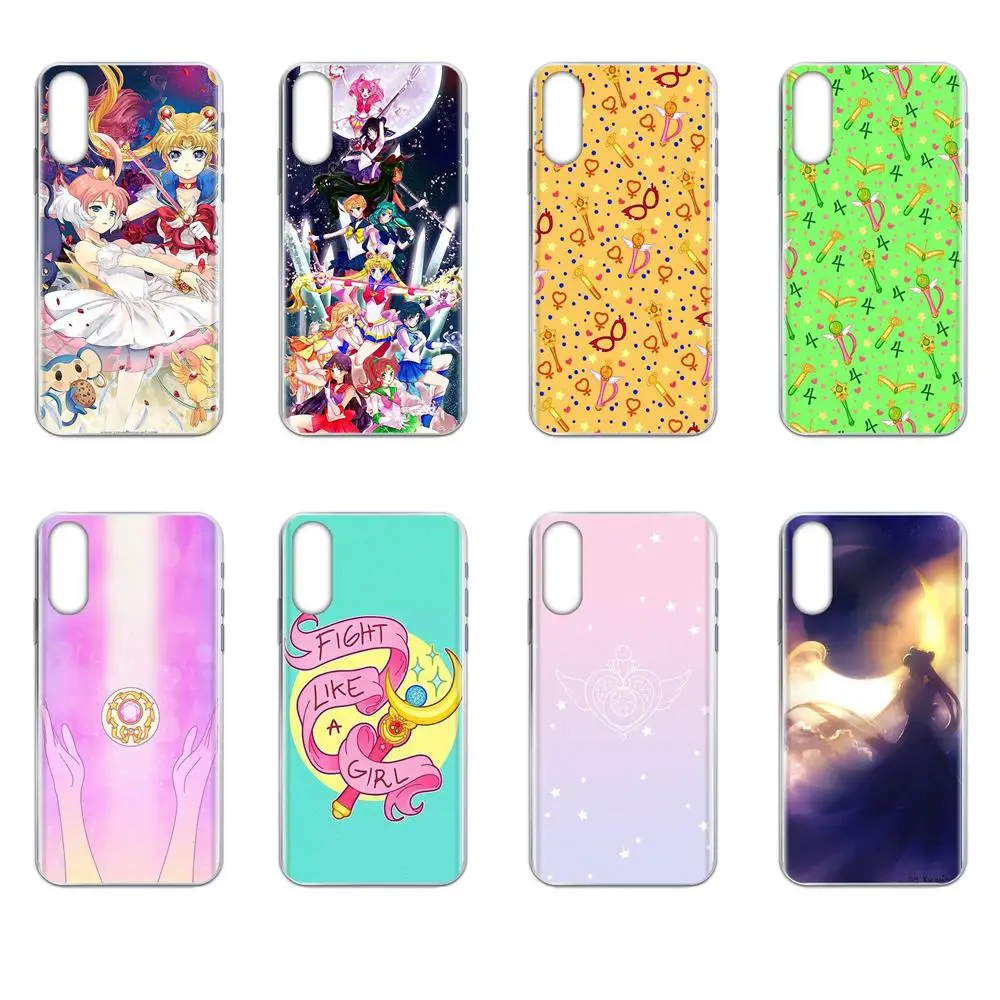 Мягкие чехлы для телефонов розовые Сейлор Мун Луна кошки Меркурий HTC U11 Life Capa Plus U 11