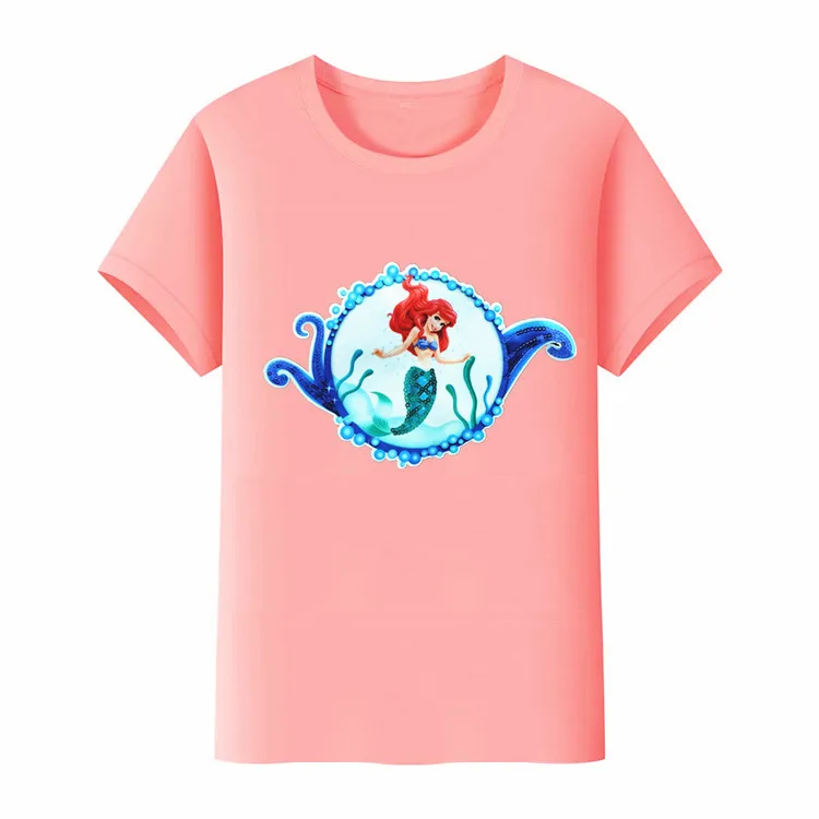 Детская одежда из чистого хлопка футболка для девочек новинка 2021 летний