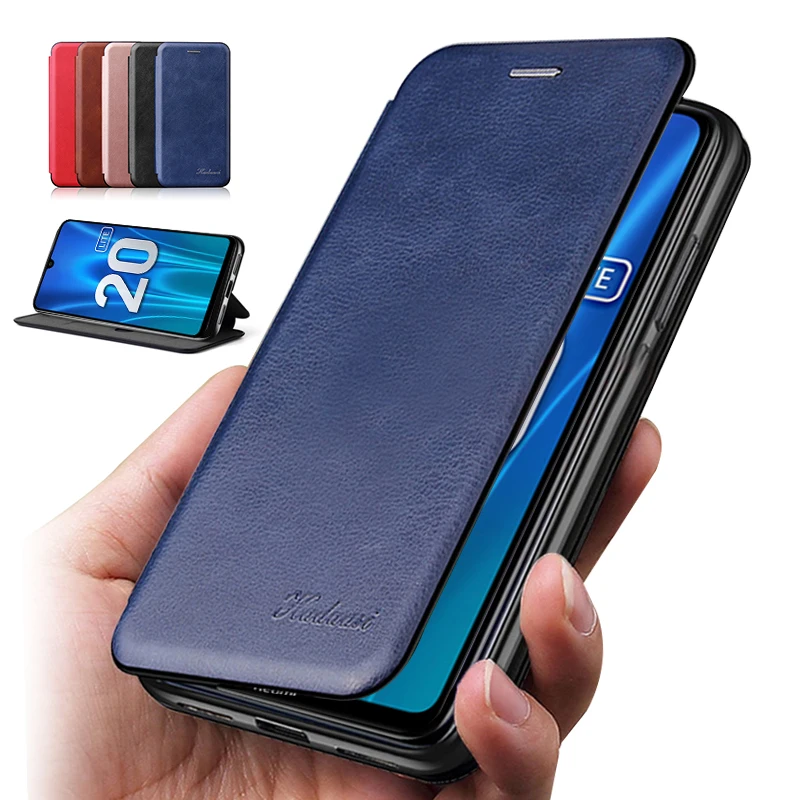 Чехол-книжка для Honor 20 Lite кожаный | Мобильные телефоны и аксессуары