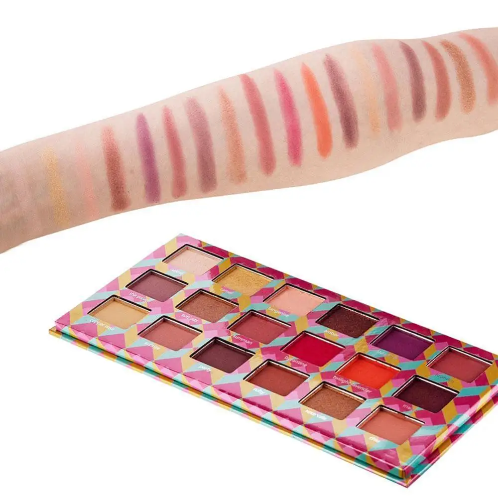 18 цветов натуральные матовые тени для век Палитра телесного цвета блестящие