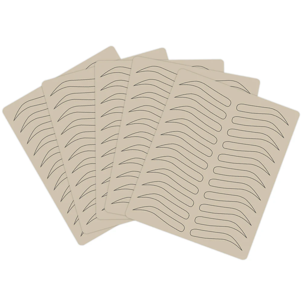 

3/5/10/15/20PCS Eyebrow Tattoo Skin Latex Practice Microblading Practice Skin Tattoo Skin Practice Sheet Special Eyebrow Designs