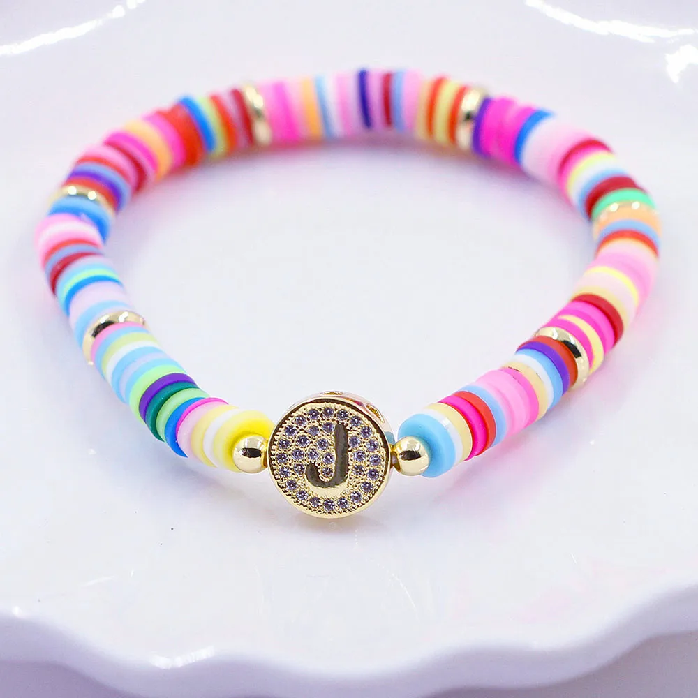 Богемский Золотой начальный 26 буквенный браслет для женщин и мужчин цыганские