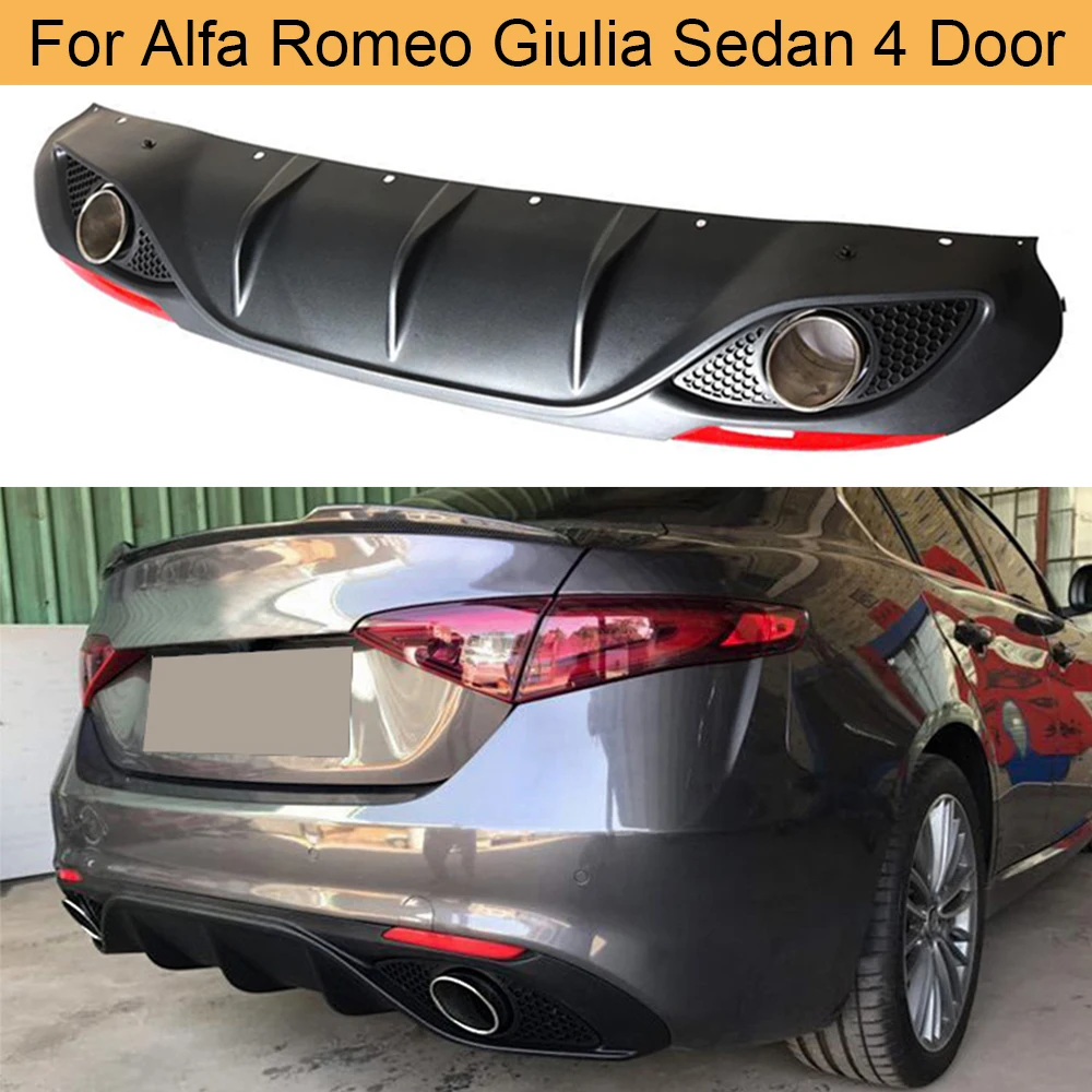 Автомобильный задний бампер диффузор губа спойлер для Alfa Romeo Giulia Sedan 4 Door 2016 2020