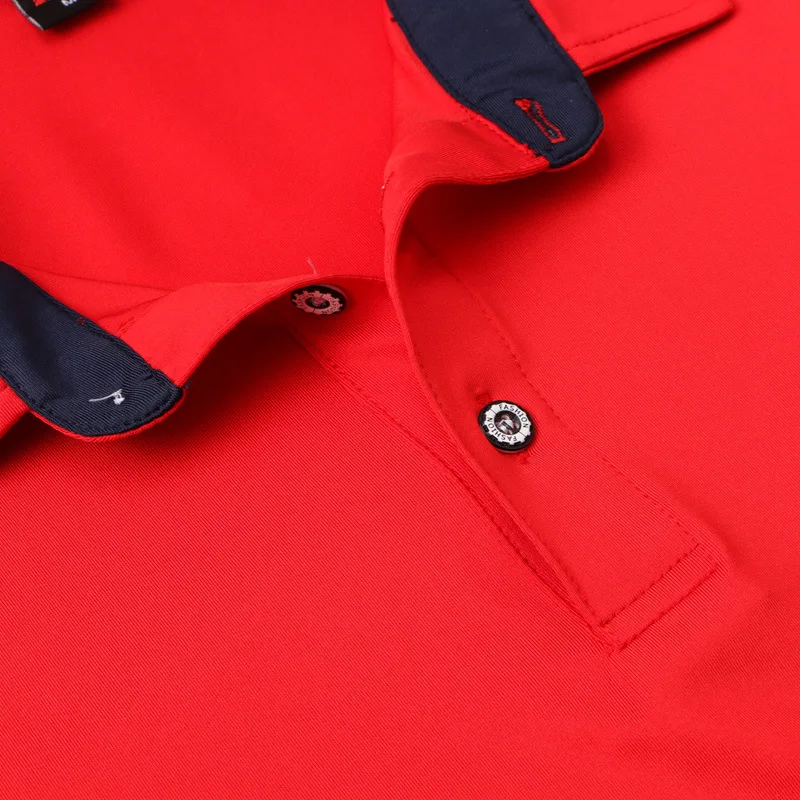 Summer golf clothes men's short-sleeved T-shirt summer breathable men's color matching short-sleeved POLO shirt