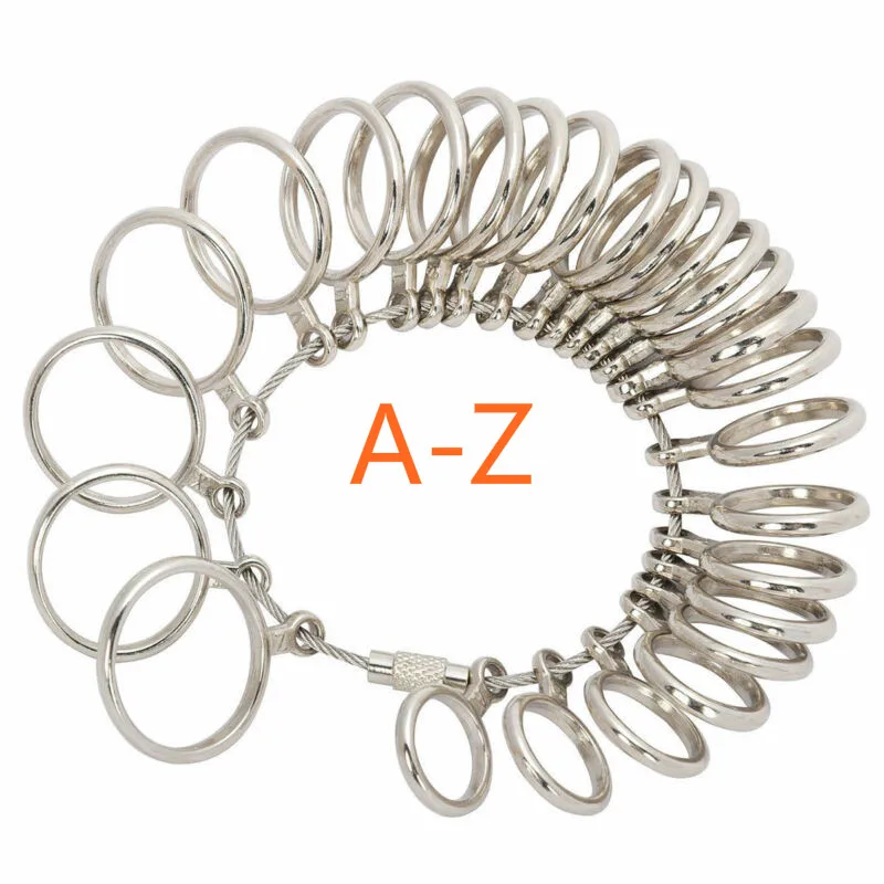 

A-Z Finger Ring Metal Meter Gauge Tools Measure Size for Jewelry Jewelry Tools