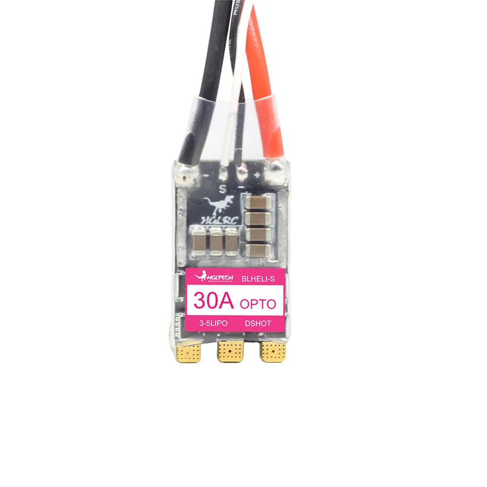 Piezas de repuesto para Dron de carreras, 26x14,5mm HGLRC 30A 30AMP 3-5S blheli 16,5 BB2 DSHOT600 sin escobillas ESC para RC FPV Freestyle, DIY-1