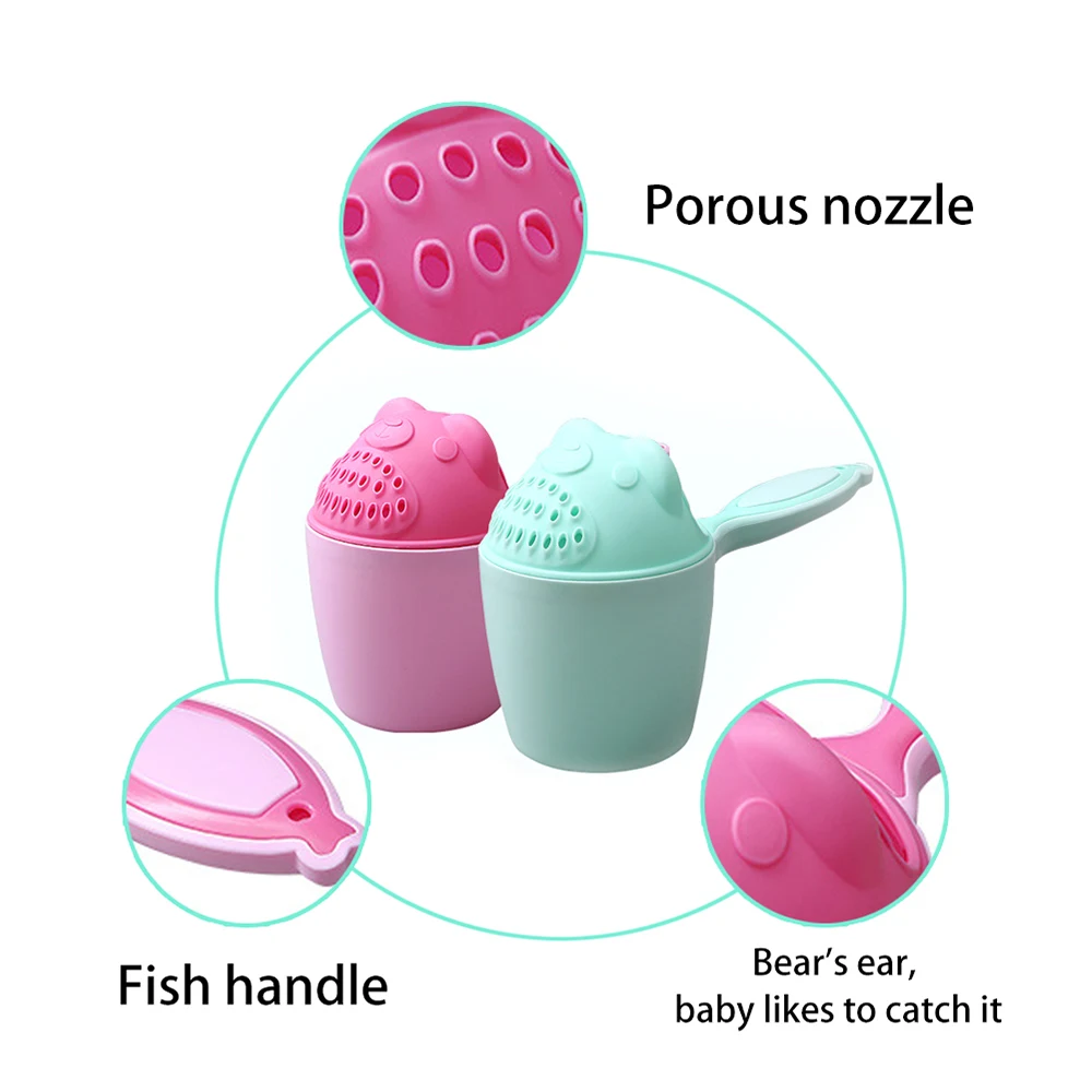 1 шт. мультяшная детская чашка для шампуня душа ложка воды младенцев купания