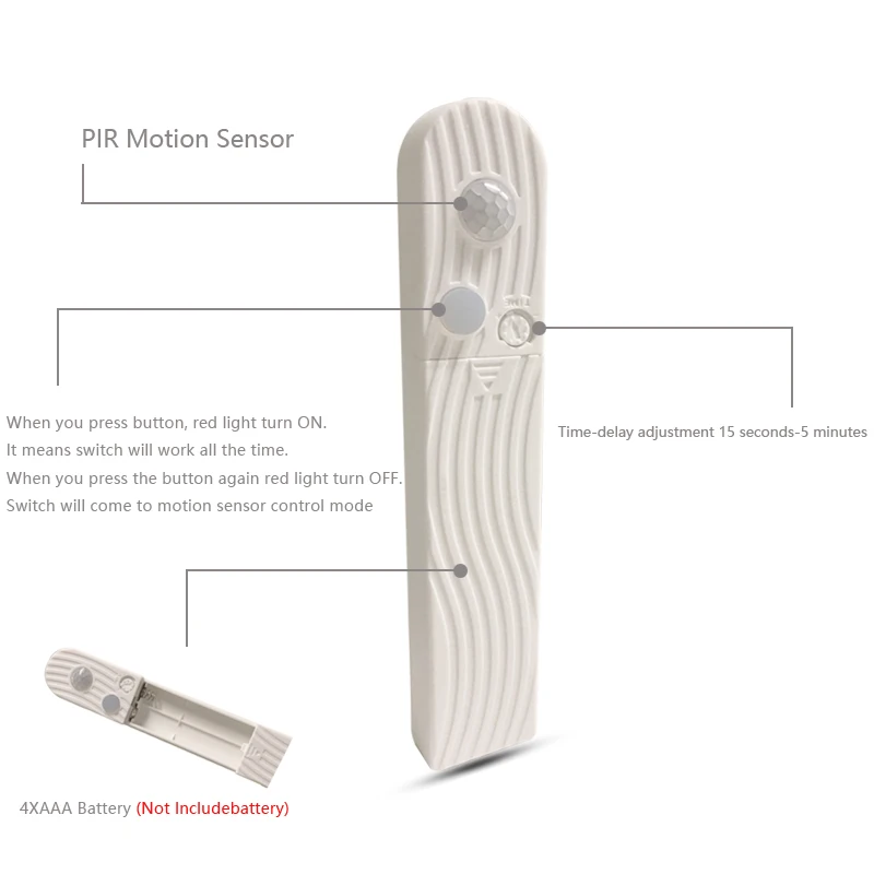 Кухня шкаф светильник лента светодиодный движения Сенсор полосы