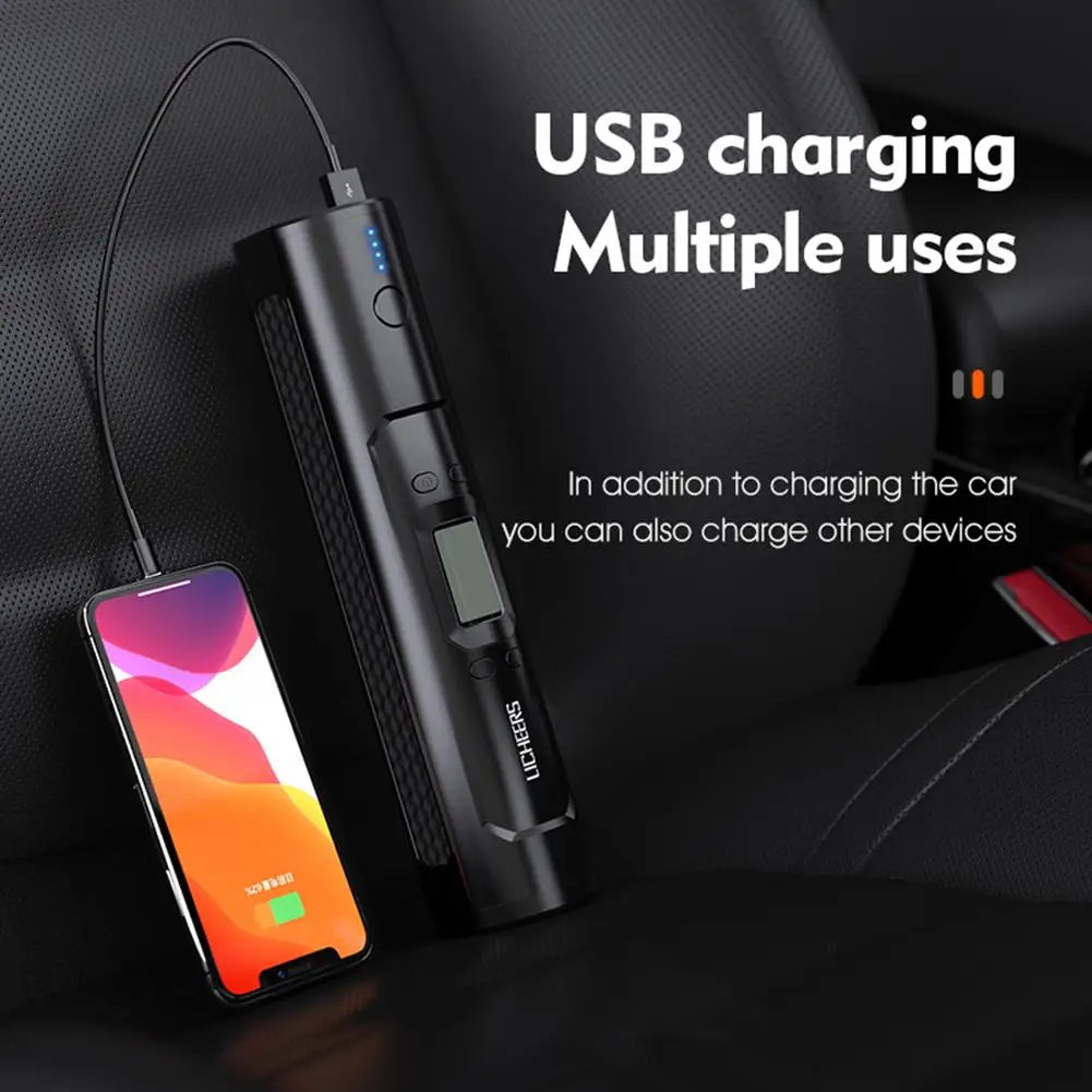 

Electric Car Pump 150 PSI Tire Inflator With LCD Display Portable Air Compressor Fast Automatic Digital Inflator For Bike