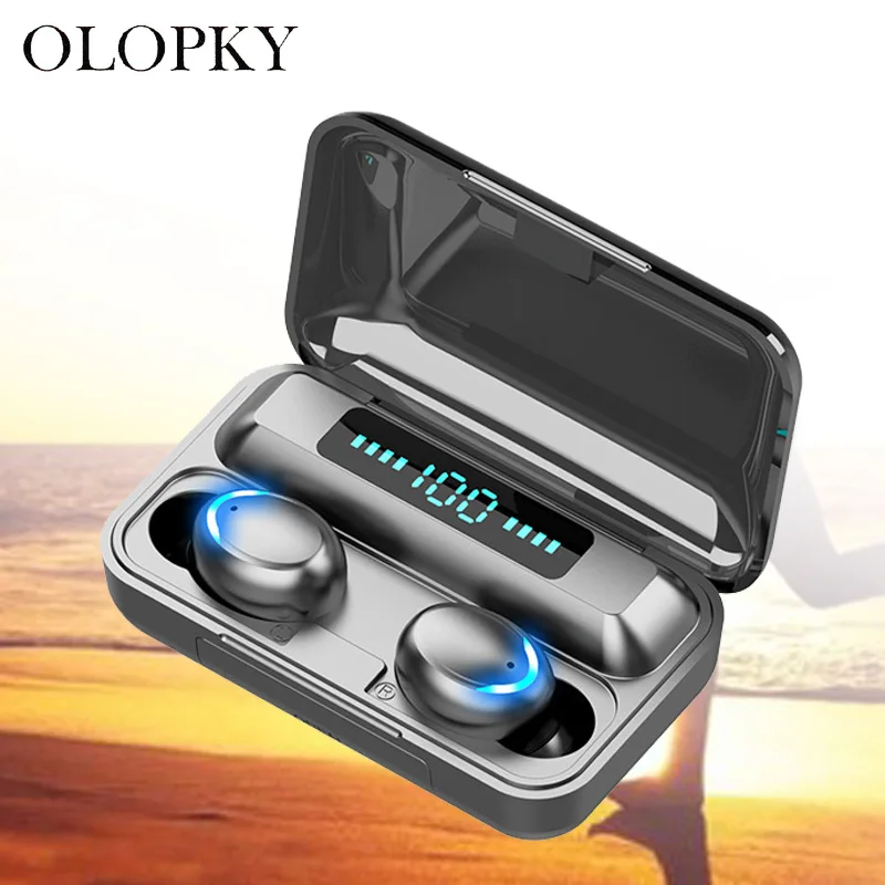 

LED Power Display TWS Wireless Bluetooth Earphone Waterproof Sport Gaming Headset Noise Earbuds With Mic + Charge Box For Xiaomi