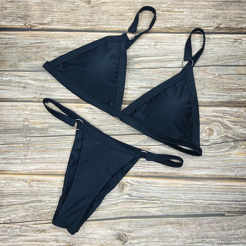 Купальник с низкой талией летняя пляжная одежда женское бикини 3 цвета